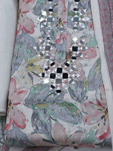 Neck Embroidered Cotton Blend Unstitched Suit With Dupatta